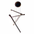 Una araña de diseño de 4 piezas en madera Grilli York hecha en Italia Viadurini