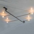 Araña de diseño hecha a mano en hierro con 4 luces Made in Italy - Anima Viadurini