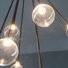 Araña de diseño de hierro hecha a mano con 7 luces Made in Italy - Ombro Viadurini