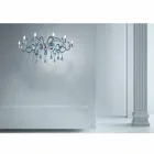 Araña de luces de 9 luces hecha a mano en vidrio veneciano Made in Italy - Bernadette Viadurini