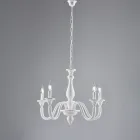 Lámpara de araña de madera para decoración de interiores, fabricada en Italia - Siena Viadurini