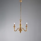 Lámpara de araña de madera para decoración de interiores, fabricada en Italia - Siena Viadurini