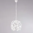 Lámpara de araña de metal con colgantes de cristal para interiores elegantes – Orchidea Viadurini