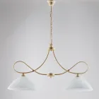 Eclisse: Una lámpara de metal y cerámica blanca para interiores elegantes. Viadurini