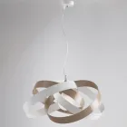Lámpara de araña de metal y cristal para iluminar elegantemente los interiores – Rosmarino Viadurini