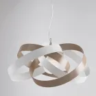 Lámpara de araña de metal y cristal para iluminar elegantemente los interiores – Rosmarino Viadurini