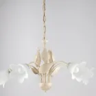 Lámpara de araña de metal y cristal para iluminar interiores refinados – Sirio Viadurini