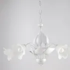 Lámpara de araña de metal y cristal para iluminar interiores refinados – Sirio Viadurini