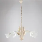 Lámpara de araña de metal y cristal para iluminar interiores refinados – Sirio Viadurini