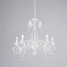 Lámpara de araña de metal para interiores luminosos y acogedores – Perla Viadurini