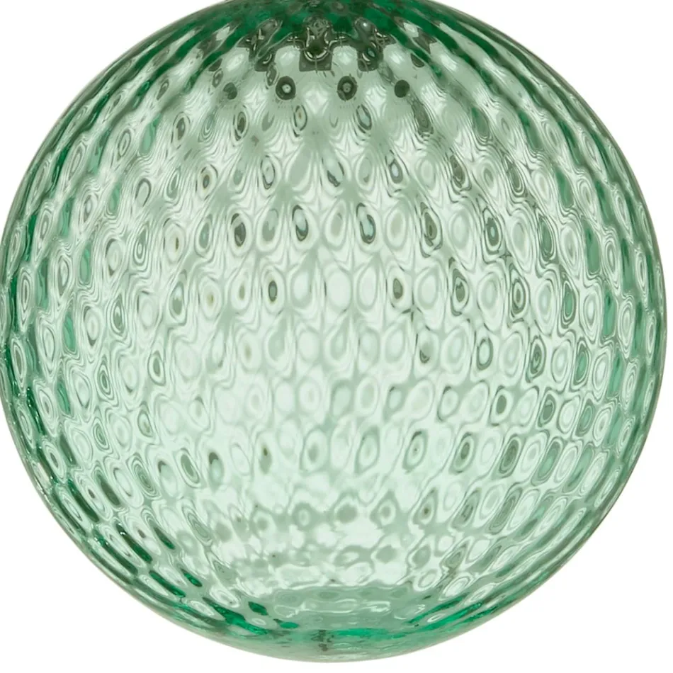 Lámpara de cristal soplado coloreada y con decoración de globos - Hada Viadurini