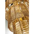 Candelabro moderno 12 luces en vidrio artesanal italiano de lujo - Valadier Viadurini