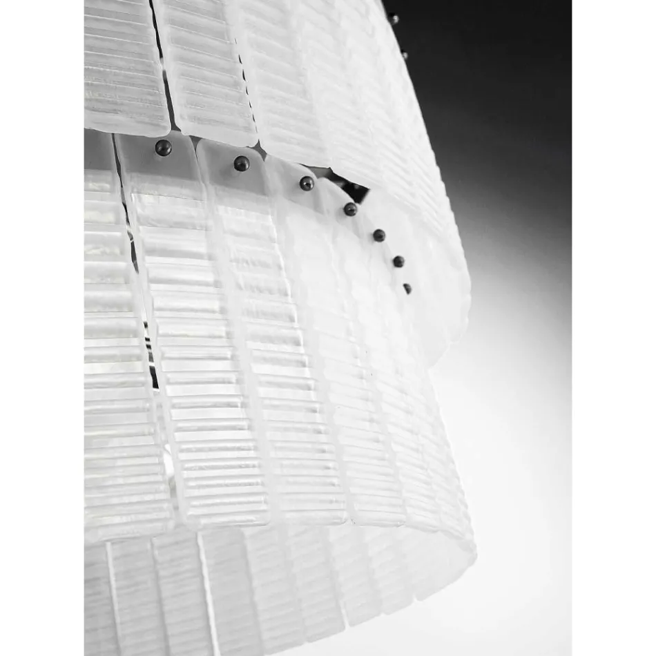 Candelabro moderno 12 luces en vidrio artesanal italiano de lujo - Valadier Viadurini