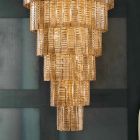 Araña moderna 36 luces en vidrio artesanal italiano de lujo - Valadier Viadurini
