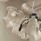 Lámpara de araña moderna con 12 luces de vidrio veneciano, Made in Italy - Diamonique Viadurini