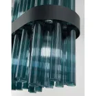 Lámpara de araña de vidrio soplado de lujo italiana moderna hecha a mano - Maesta Viadurini