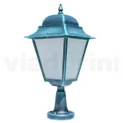 Farol de exterior en aluminio y vidrio arenado Made in Italy - Alchemist Viadurini
