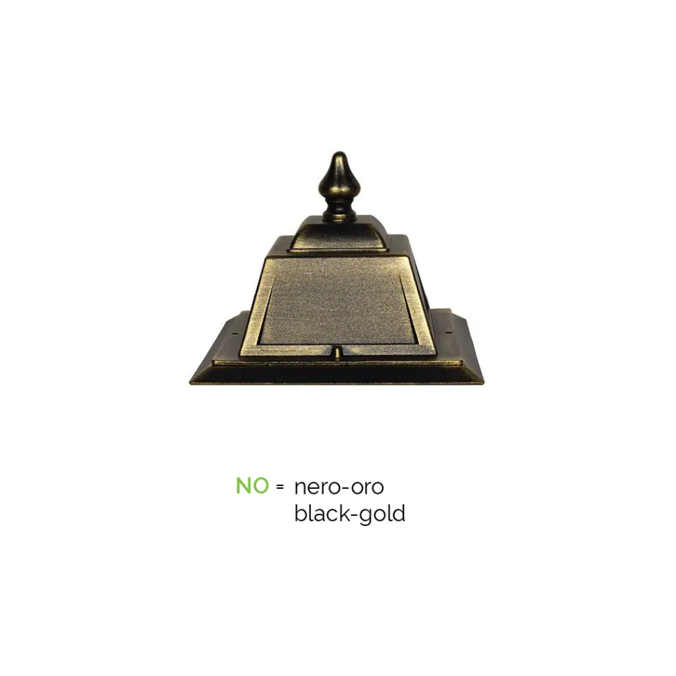 Farola 2 Luces Estilo Vintage en Aluminio Made in Italy - Doroty Viadurini