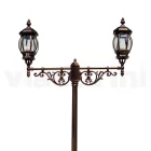 Farola 2 Luces Estilo Vintage en Aluminio Made in Italy - Leona Viadurini