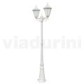 Lámpara vintage de 2 luces en aluminio blanco Made in Italy - Terella
