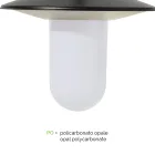 Farola 3 Luces Estilo Vintage en Aluminio Gris Made in Italy - Belen Viadurini