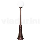 Farola de 145 cm de altura en acrílico negro y aluminio fabricada en Italia - Trovanero Viadurini