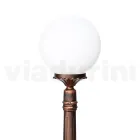 Farola de 145 cm de altura en acrílico negro y aluminio fabricada en Italia - Trovanero Viadurini