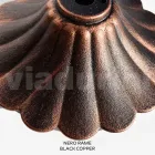 Farola de 172 cm de altura en acrílico negro y aluminio fabricada en Italia - Trovanero Viadurini