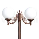 Farola de 200 cm de altura en acrílico negro y aluminio fabricada en Italia - Trovanero Viadurini