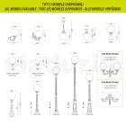 Farola de 208 cm de altura en acrílico y aluminio antracita Made in Italy - Trovaantracite Viadurini