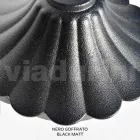 Farola de 212 cm de altura en acrílico negro y aluminio fabricada en Italia - Trovanero Viadurini