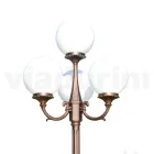 Farola de 270 cm de altura en acrílico negro y aluminio Made in Italy - Trovanero Viadurini