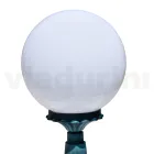 Farola de 47 cm de altura en acrílico negro y aluminio fabricada en Italia - Trovanero Viadurini