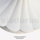 Farola de 69 cm de altura en acrílico blanco y aluminio fabricada en Italia - Trovabianco Viadurini