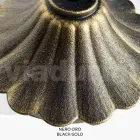 Farola de 69 cm de altura en acrílico negro y aluminio fabricada en Italia - Trovanero Viadurini