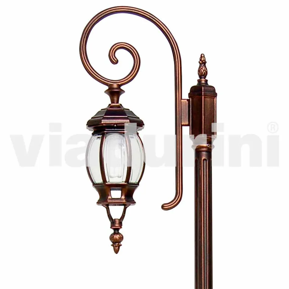 Lámpara de jardín clásica de aluminio Anika hecha en Italia. Viadurini