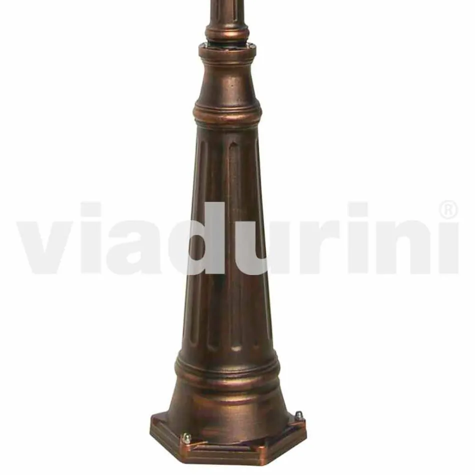 Lámpara de jardín clásica de aluminio Anika hecha en Italia. Viadurini