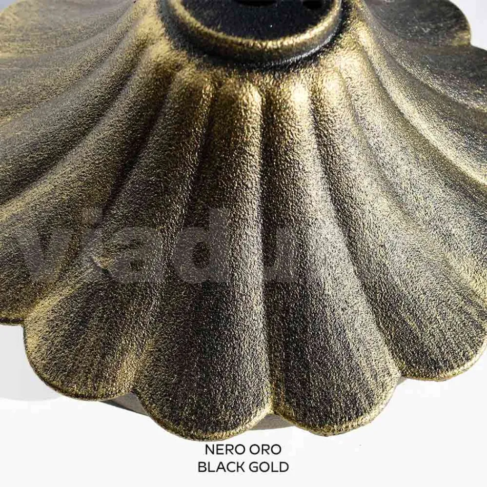 Farola de exterior 212 cm en acrílico negro y aluminio Made in Italy - Trovanero Viadurini