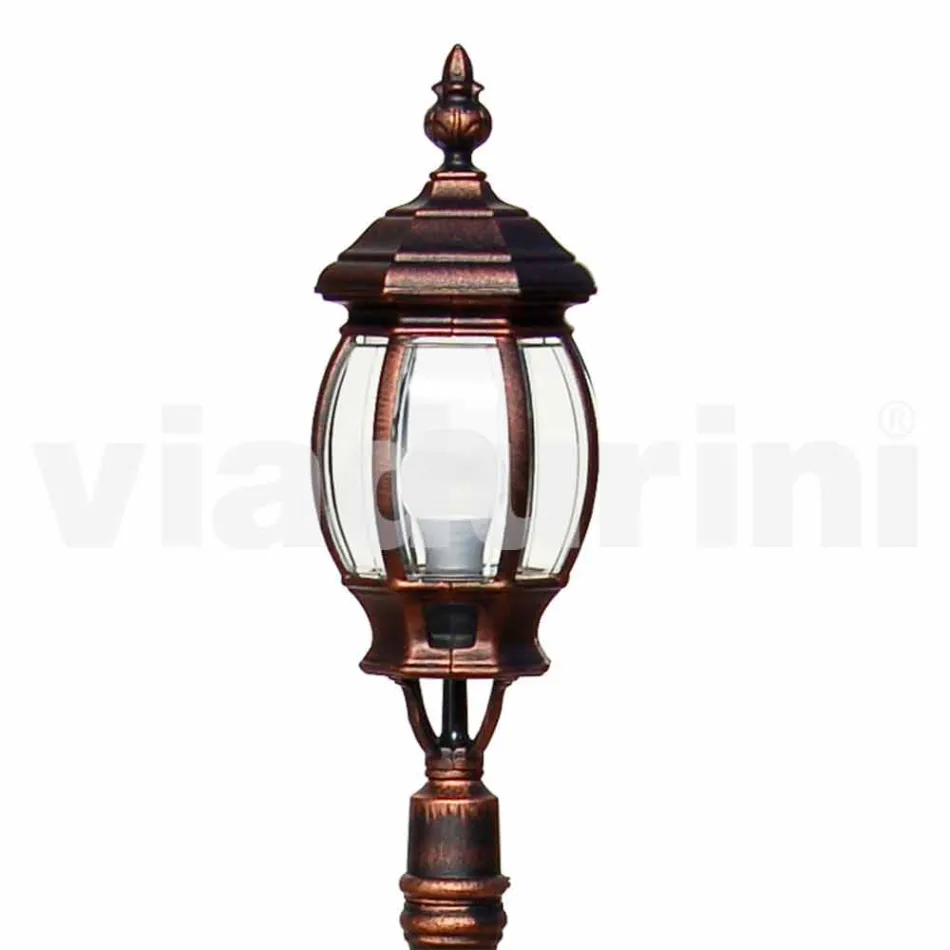 Lámpara de exterior con una luz de aluminio hecha en Italia, Anika. Viadurini