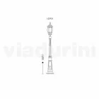 Lámpara de exterior con una luz de aluminio hecha en Italia, Anika. Viadurini