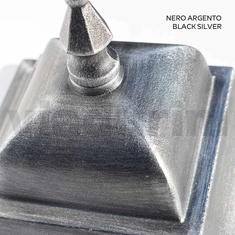 Lámpara de exterior de 259 cm de altura en vidrio y aluminio fundido a presión - Alchemist Viadurini