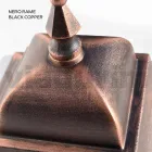 Lámpara de exterior de 85 cm de altura en vidrio y aluminio inyectado - Alchemist Viadurini