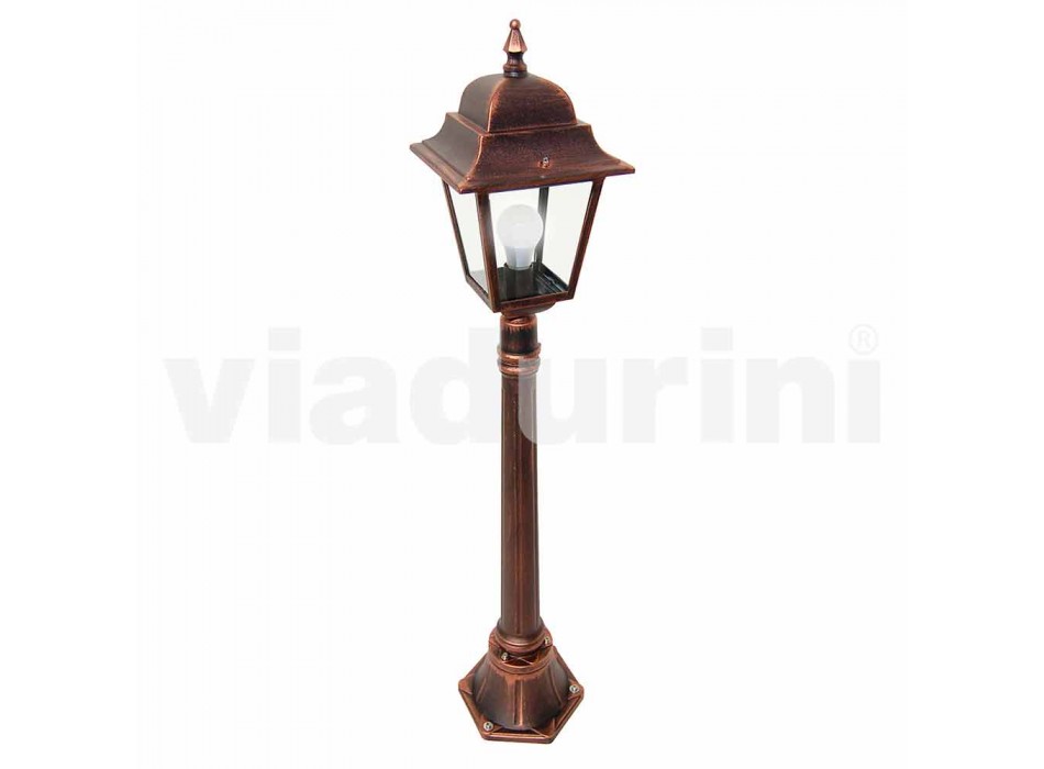 Lámpara de exterior baja en aluminio fabricada en Italia, Aquilina. Viadurini