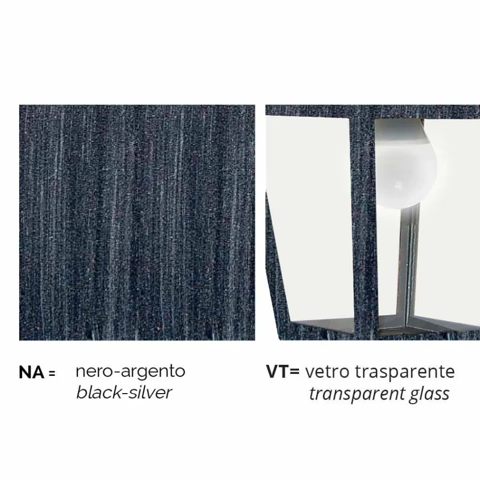 Lámpara de exterior baja en aluminio fabricada en Italia, Aquilina. Viadurini