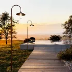 Lámpara de exterior con estructura de latón Made in Italy - Caracol Viadurini