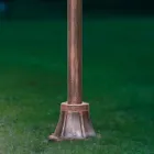 Farola de Exterior en Aluminio Clásico Pintado a Mano Decorado - Génova Viadurini