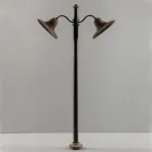 Farola de exterior en Aluminio y Galestro Made in Italy - Toscot Spoleto Viadurini