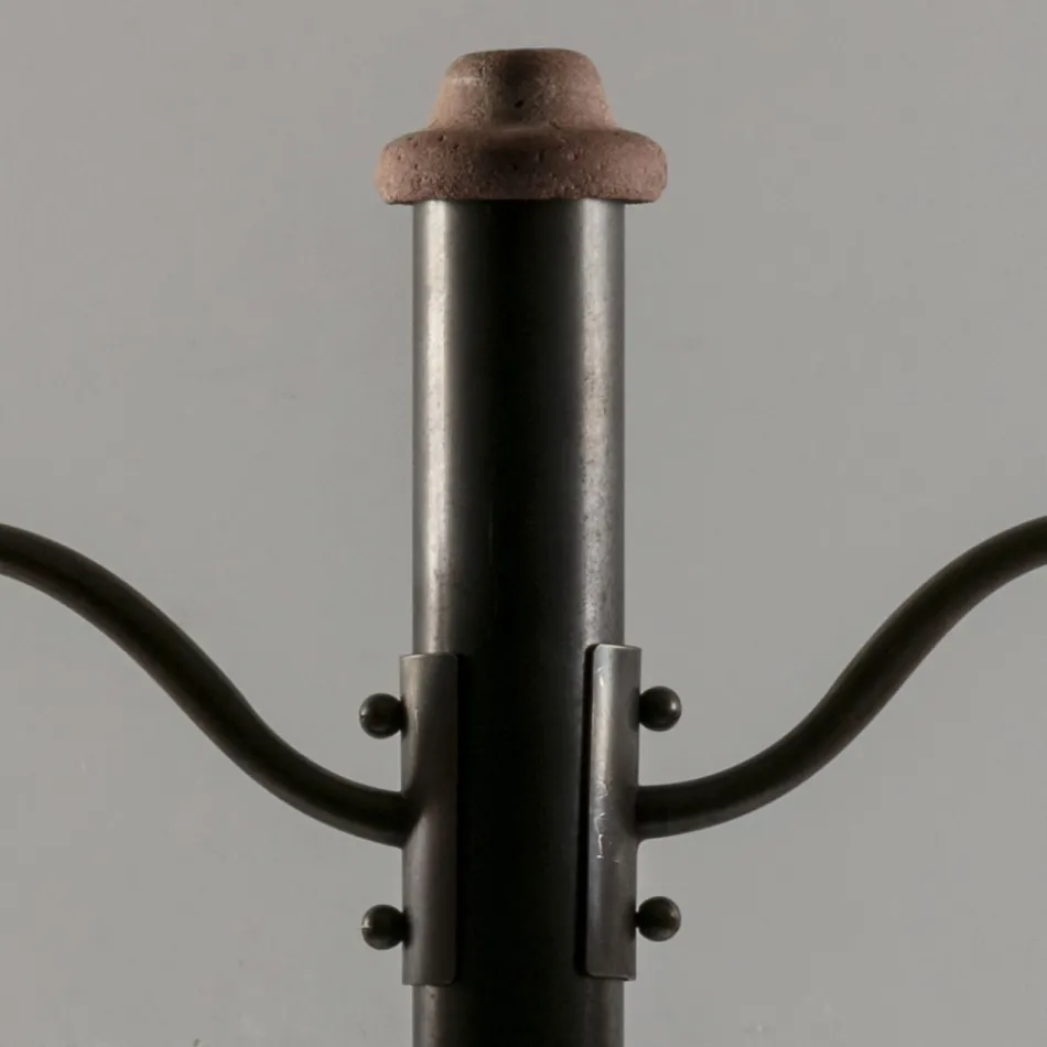 Farola de exterior en Aluminio y Galestro Made in Italy - Toscot Spoleto Viadurini