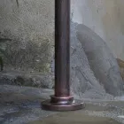 Farola de Jardín Diseño Curvo en Aluminio Decorado a Mano - Campobasso Viadurini