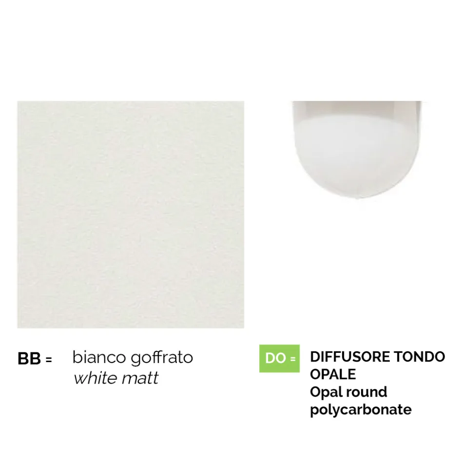 Lámpara de jardín de aluminio blanco de 1 luz producida en Italia, Anusca Viadurini